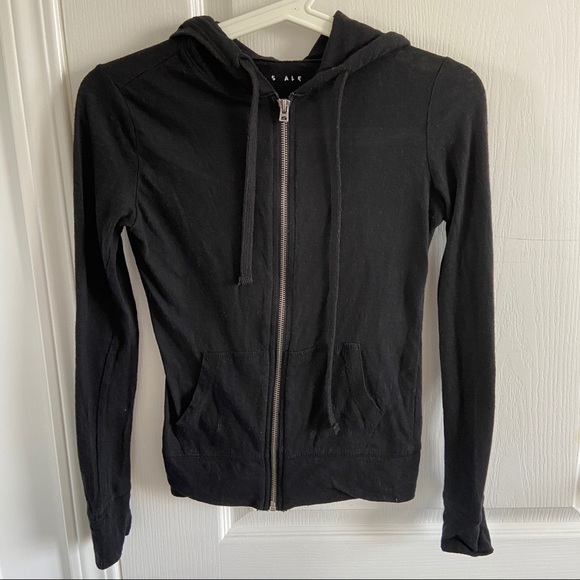 Aeropostale Black Zip Up Hoodie - Picture 4 of 4